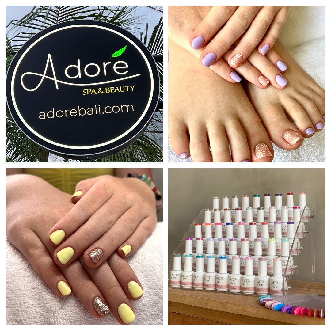 Gel nail art at Adore Spa Pererenan Bali